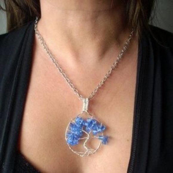 ❤️Tree-of-Life Necklace Handed Silver Craft Wire - Picture 2 of 5